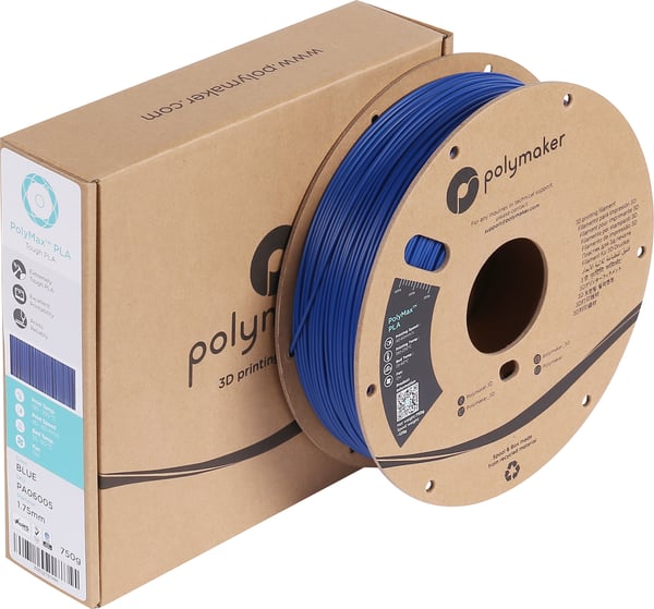 Polymaker PA06005 3D print materiale Polymælkesyre (PLA) Blå 750 g