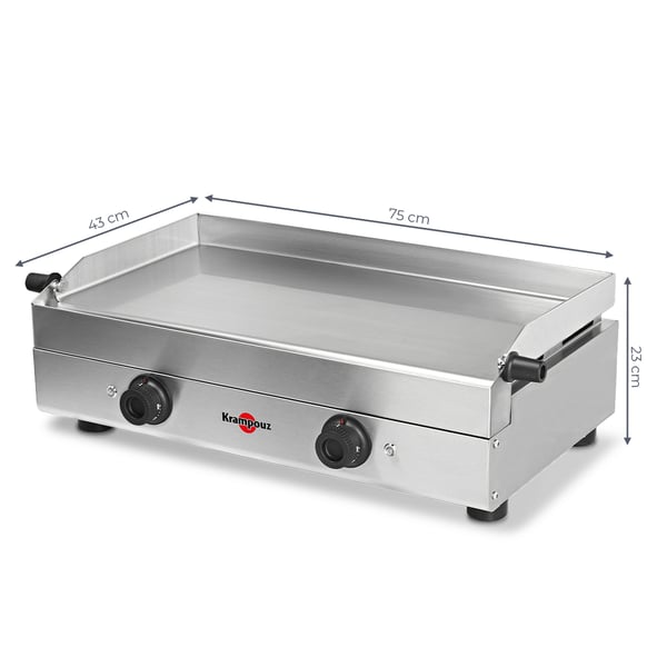 Krampouz Saveur Grill Bordplade Elektrisk Rustfrit stål 3200 W