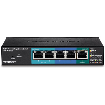 Miniatyrbillede 1 af 4: Trendnet TPE-P521ES netværksswitch Administreret Gigabit Ethernet (10/100/1000) Strøm over Ethernet (PoE) Sort