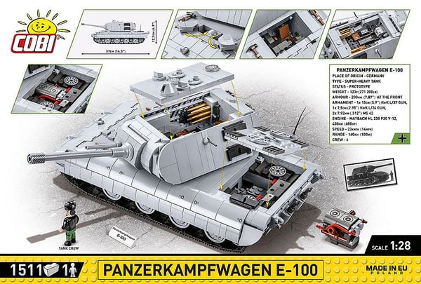 Miniatyrbild 3 av 13: COBI Panzerkampfwagen E-100