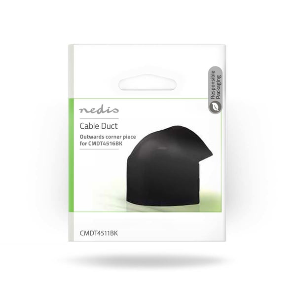 Nedis CMDT4511BK kabelorganisator Gulv Kabelkanal Sort 1 stk
