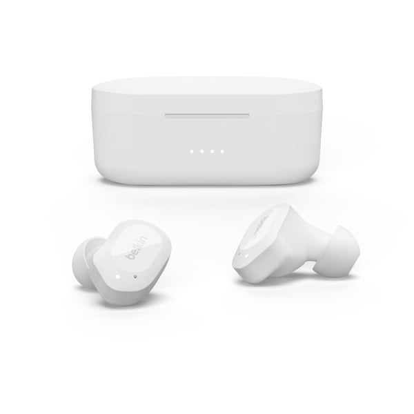 Belkin SOUNDFORM Play Headset True Wireless Stereo (TWS) I ørerne Bluetooth Hvid