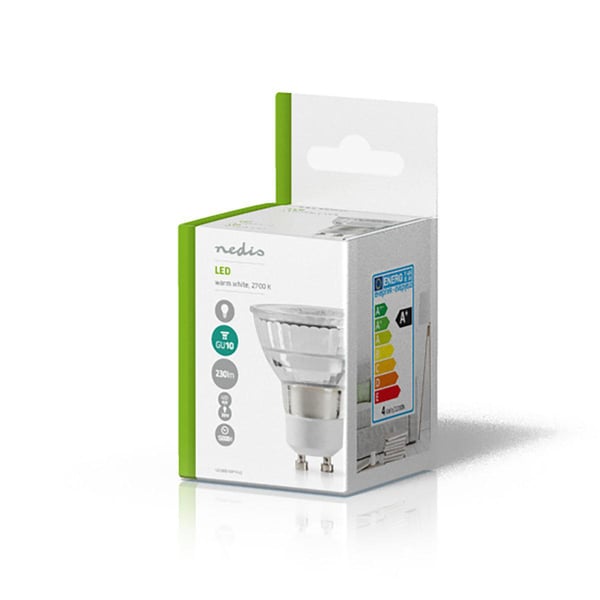 Nedis LEDBGU10P16G2 LED-lampor Varmvitt 2700 K 4 W GU10 G