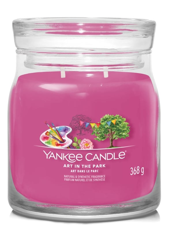 Yankee Candle Art In The Park vahakynttilä Sylinteri Apple, Kukallinen, Puu Vaaleanpunainen 1 kpl