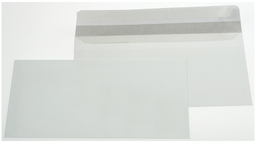 Gallery 017009 kuvert DL (110 x 220 mm) Hvid 500 stk