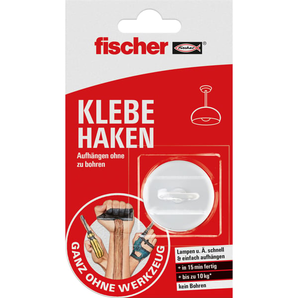 Fischer 545950 kodin varastointikoukku Sisätila Yleiskoukku Valkoinen 1 kpl
