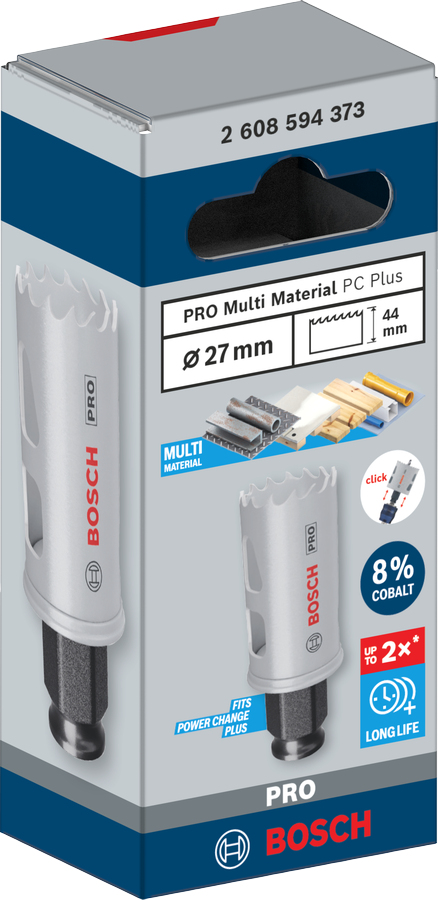 Miniatyrbild 4 av 10: Bosch PRO Multi Material PC Plus hålborr Borr 1 styck