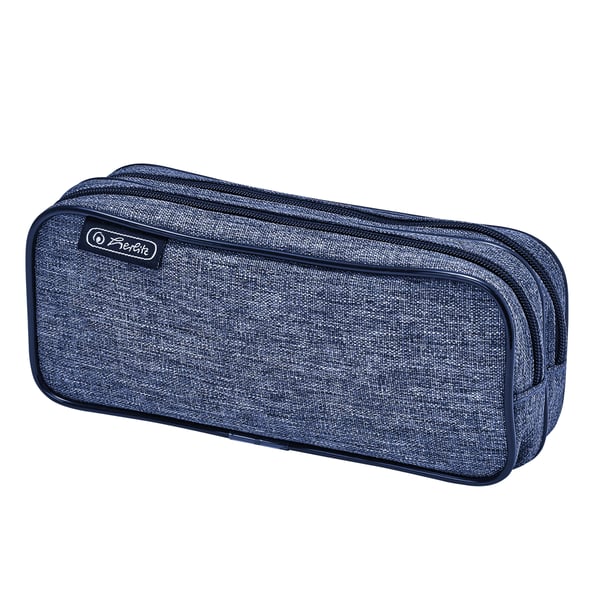 Miniatyrbillede 3 af 3: Herlitz Knitted Fabric Blødt penalhus Stof Forskellige farver
