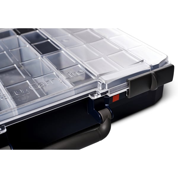raaco CarryLite 80 5x10-25/DLU Blå Polykarbonat (PC), Polypropylen (PP)