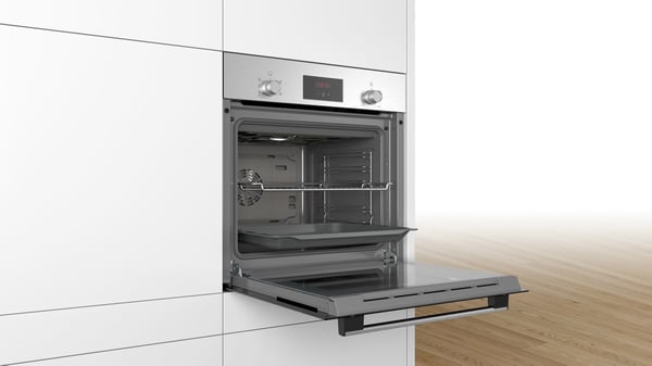 Bosch Serie 2 HBF133BR0 ovn 66 L Sort, Rustfrit stål