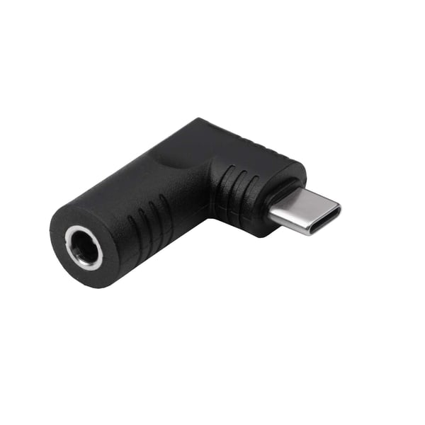Miniatyrbild 2 av 5: Akyga AK-ND-D10 kabelomvandlare (hane/hona) USB type C 4.8 x 1.7 mm Svart