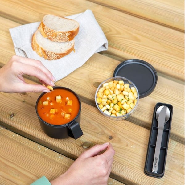 Brabantia Make & Take bestiksæt 3 stk Grå, Rustfrit stål