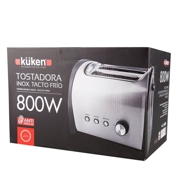 Küken 33621 brödrostar 6 2 skivor 800 W Rostfritt stål