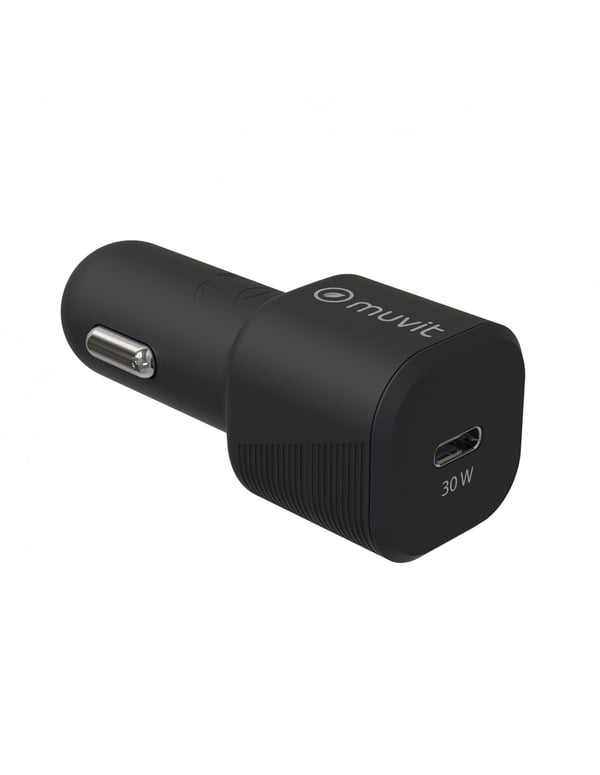 Muvit MCDCC0011 oplader til mobil enhed Universel Sort Cigartænder Hurtig opladning Automatisk
