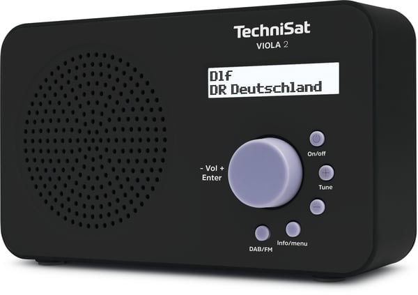 TechniSat VIOLA 2 Bärbar Analog och digital Svart