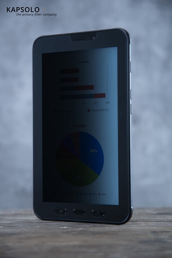 KAPSOLO 2-suuntainen liimautuva yksityisyyssuodatin DELL Venue 8 Pro 5855 Näytönsuoja, Screen Protection