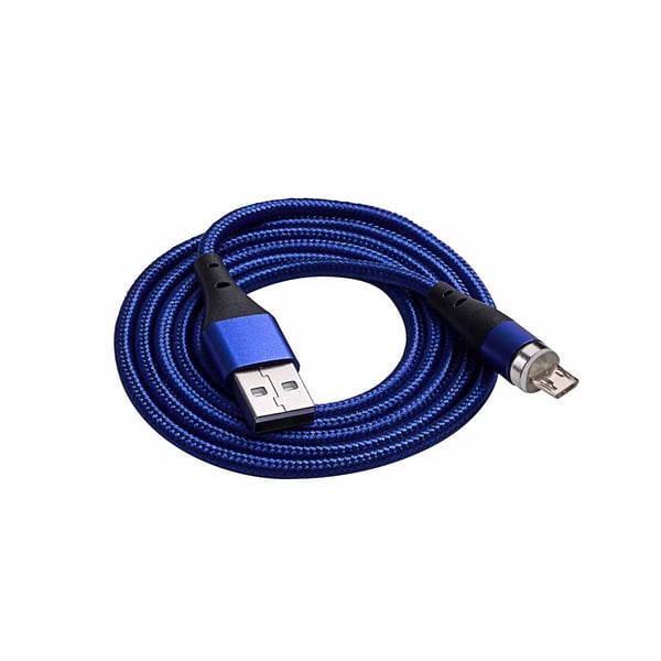 Miniatyrbillede 1 af 5: Akyga AK-USB-47 USB-kabel 1 m USB A Micro-USB B 18 W Blå