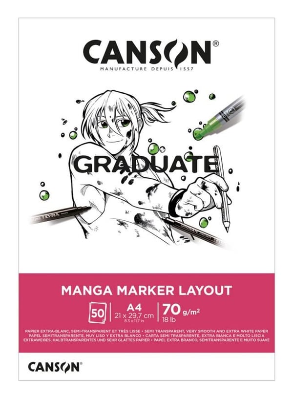 Miniatyrbild 1 av 3: Canson C31250P024 målarpapper Konstpapper 50 ark