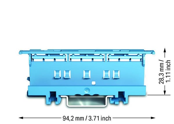 Miniatyrbillede 2 af 2: Wago 221-510/000-006 termisk blok Blå