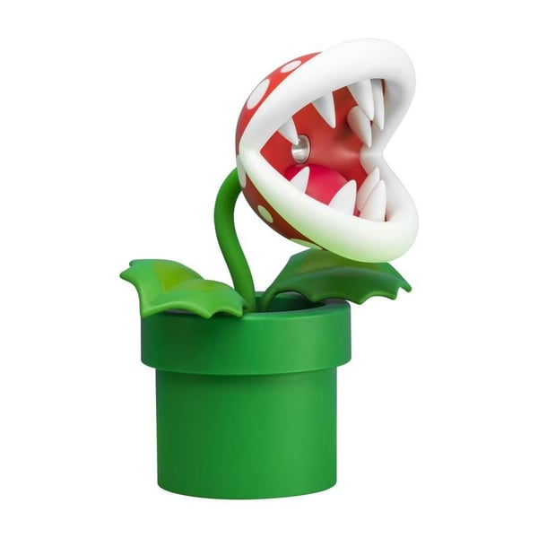 Miniatyrbild 1 av 4: Paladone Piranha Plant Posable Lamp BDP bordslampor LED Grön, Röd, Vit