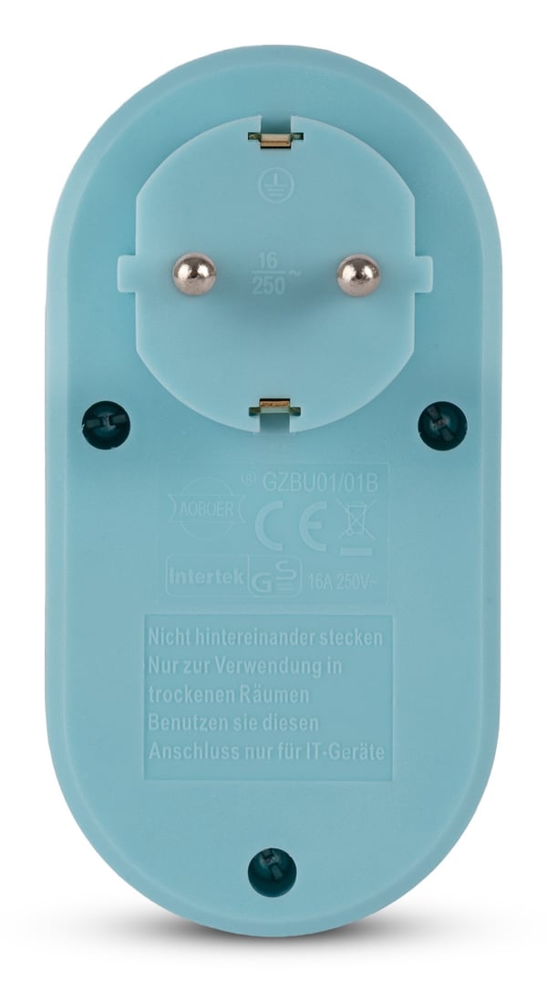 Entac EPAG-1EE-2USB-B strømstik adapter Type F Blå