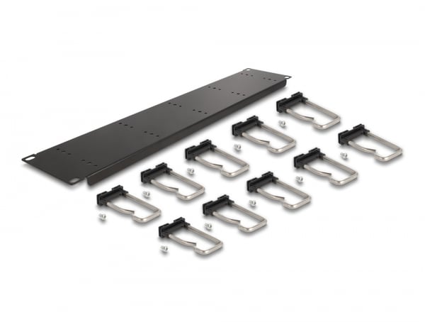 Miniatyrbillede 2 af 3: DeLOCK 66919 tilbehør til rack Kabelbakkepanel
