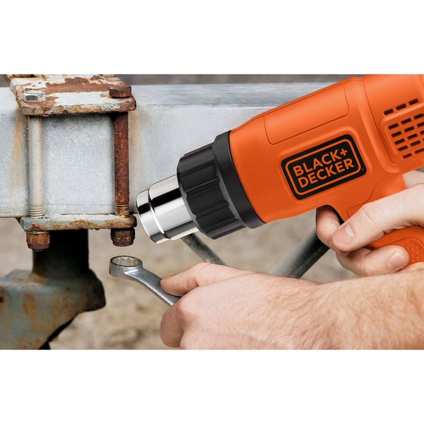 Pikkukuva 3 / 6: Black & Decker KX1650-QS kuumailmapistooli 740 l/min 600 °C 1750 W Musta, Oranssi