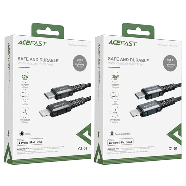 ACEFAST C1-01 1,2 m Sort