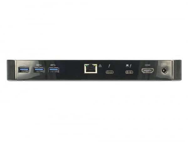 Miniatyrbild 3 av 4: DeLOCK 87725 dockningsstationer för bärbara datorer Kabel Thunderbolt 3 Svart, Silver