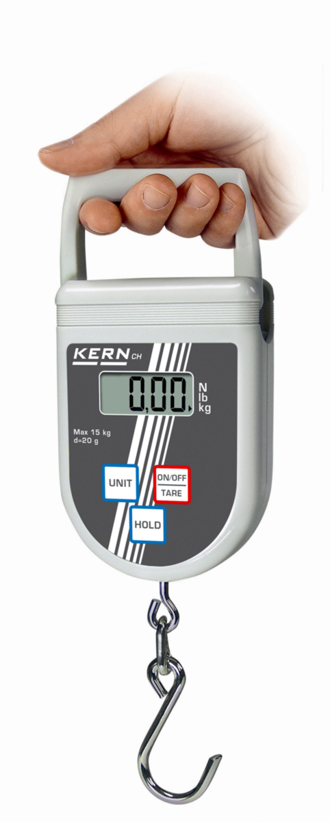 KERN & SOHN Hängewaage LCD 15 kg Hvid