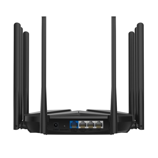 Miniatyrbillede 2 af 3: Mercusys MR90X trådløs router Gigabit Ethernet Dual-band (2,4 GHz / 5 GHz) Sort