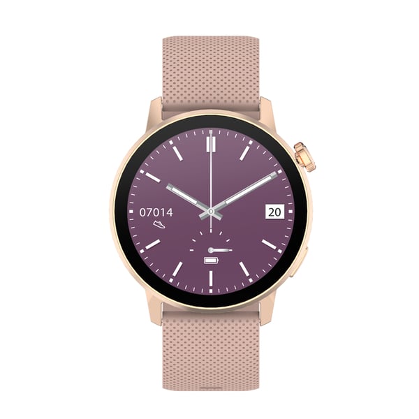 Miniatyrbillede 3 af 4: DCU Advance Tecnologic 34157086 Smartwatch og sportsur 3,35 cm (1.32") AMOLED 42 mm Analog 466 x 466 pixel Berøringsskærm Guld Renoveret