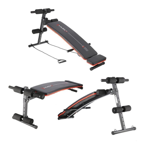 Miniatyrbillede 3 af 8: HMS Fitness L1110 Justerbar vægttræningsbænk Justerbart sæde Hjem Sort