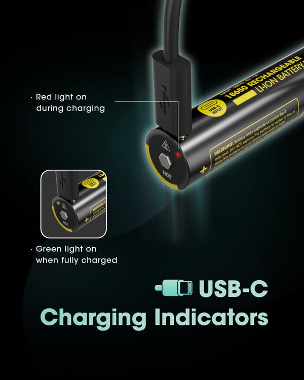 Nitecore NL1836R genopladeligt batteri Lithium-Ion (Li-Ion) 3600 mAh 3,6 V