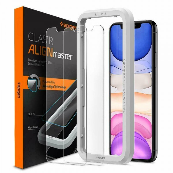 Spigen AGL00101 Matkapuhelimen näyttö- ja taustasuoja Kirkas näytönsuoja Apple 2 kpl