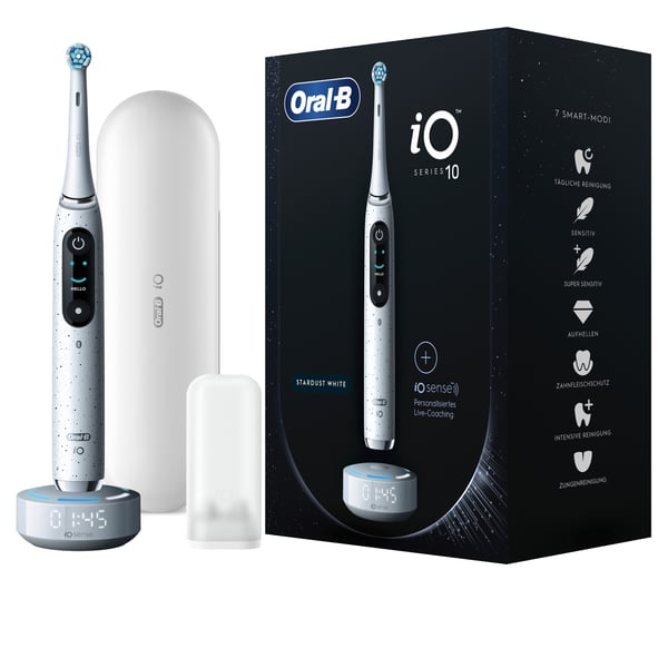 Pikkukuva 1 / 13: Oral-B iO Series 10 Aikuinen Pyörivä/värähtelevä hammasharja Valkoinen