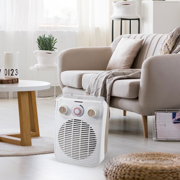Ardes AR4F10TI elektrisk rumsvärmare inomhus Vit 2000 W Elektrisk värmefläkt