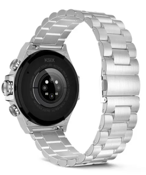 Miniatyrbillede 4 af 9: Ksix Titanium 3,63 cm (1.43") AMOLED 55 mm Digital 466 x 466 pixel Berøringsskærm Sølv