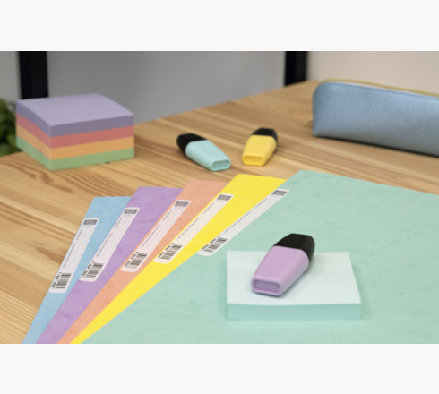 Exacompta 55560E folder Pressboard Forskellige farver, Blå, Koral, Grøn, Mauve, Gul A4