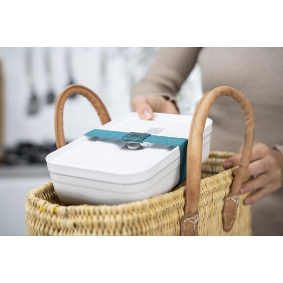 ZWILLING FRESH & SAVE Frokostbeholder 1 L Plast, Silikone Grå, Hvid 1 stk