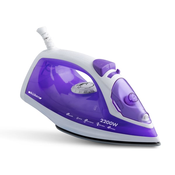 Küken 34178 ångstrykjärnsladdare 2200 W 0,2 l Keramisk stryksula Lila, Vit