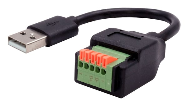 Miniatyrbild 1 av 2: EXSYS EX-49129 USB-kablar USB 2.0 0,15 m USB A 5-pin terminal block 0,48 Gbit/s Svart