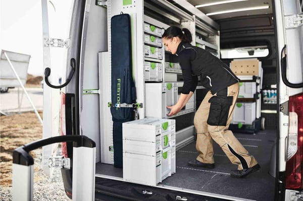 Festool SYS3 HWZ M 337 Værktøjskasse Grøn, Hvid