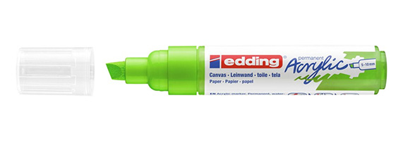 Edding 5000 Acrylic Marker Broad speedmarker Mejselspids Grøn 1 stk Edding 5000 Acrylic Marker Broad speedmarker Mejselspids Grøn 1 stk