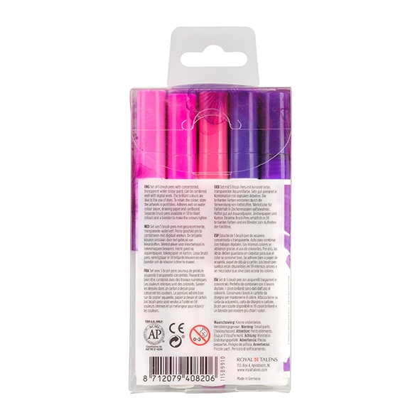 Talens 11509910 speedmarker 5 stk Lyserød, Violet