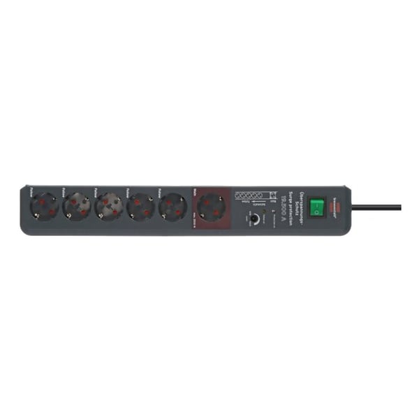 Brennenstuhl 1159490966 stikdåse 3 m 6 AC stikkontakt(er) Indendørs Anthracit