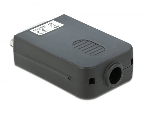 DeLOCK 66568 kabelomvandlare (hane/hona) serial Sub-D15 16 pin terminal block Svart