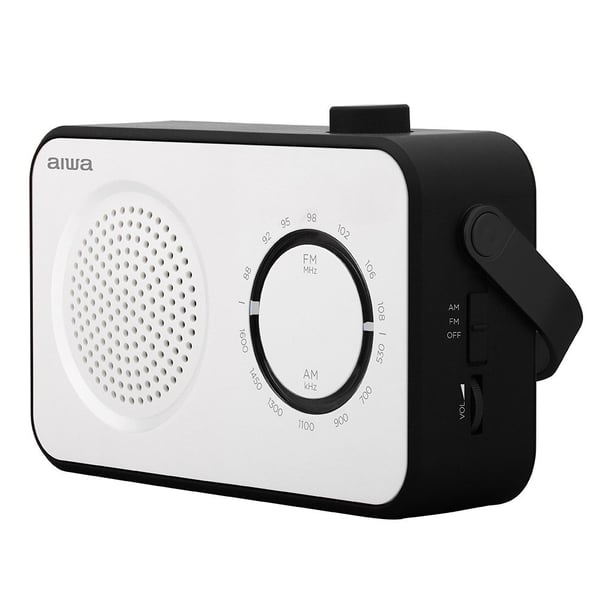 Aiwa R-190BW radioapparater Bärbar Analog Svart, Vit