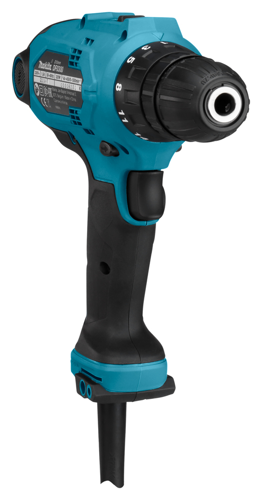 Makita DF0300 bor 1500 rpm Nøglefri 1,2 kg Sort, Blå