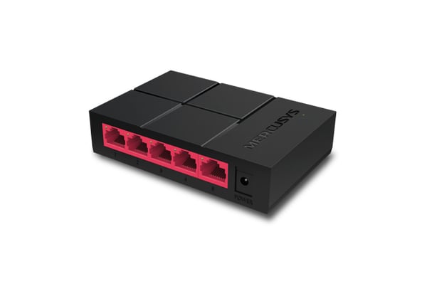 Mercusys MS105G nätverksswitchar Ohanterad Gigabit Ethernet (10/100/1000) Svart